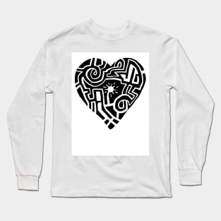 HEART LABRYNTH Long Sleeve T-Shirt